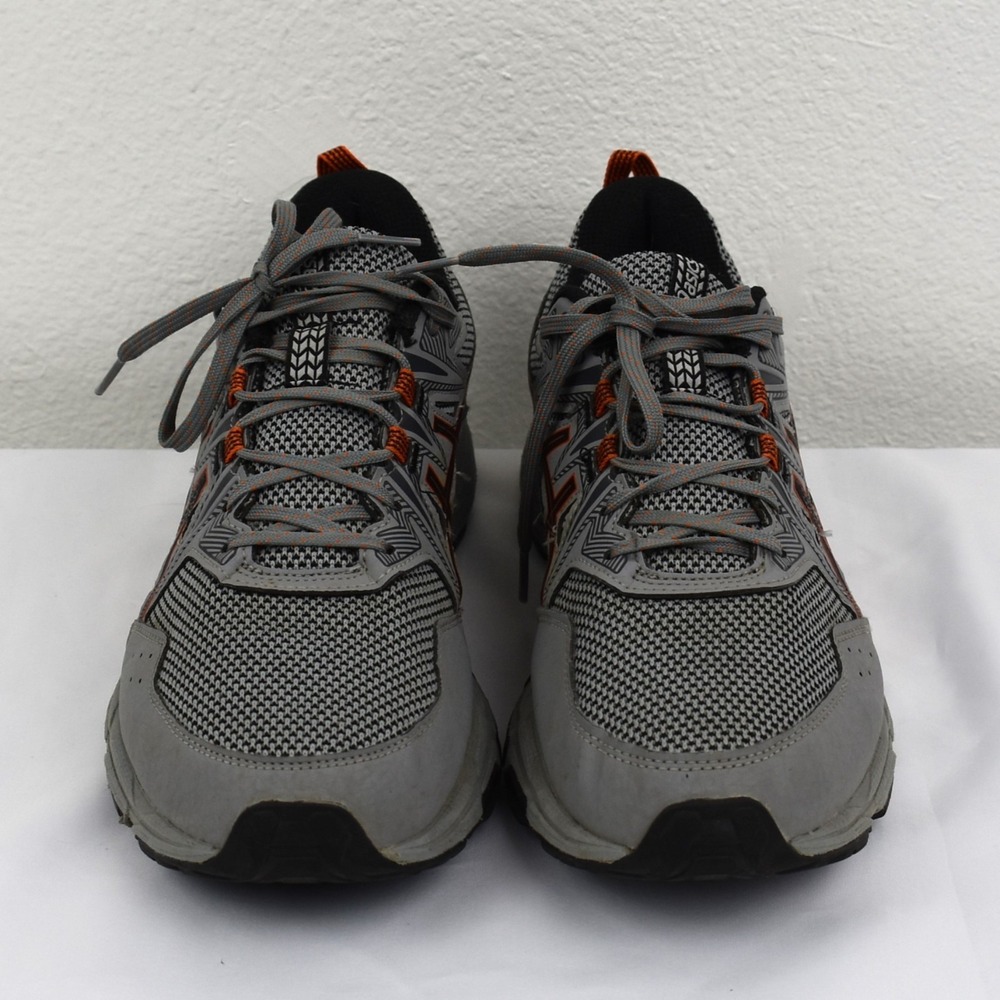 Asics Gel Venture 8 Men's Size 9 1/2 Color Grey/Orange Gently Used has flaws - Picture 3 of 10